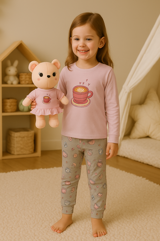 Pijama Manga Corta Niña. Dulce Despertar.