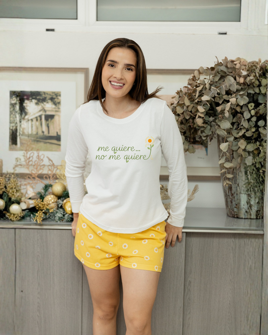 Pijama Boxer Manga Larga. Sunflower.