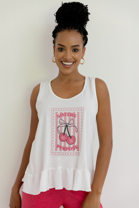 Pijama Mangano Tirantes. Cherry Kiss.