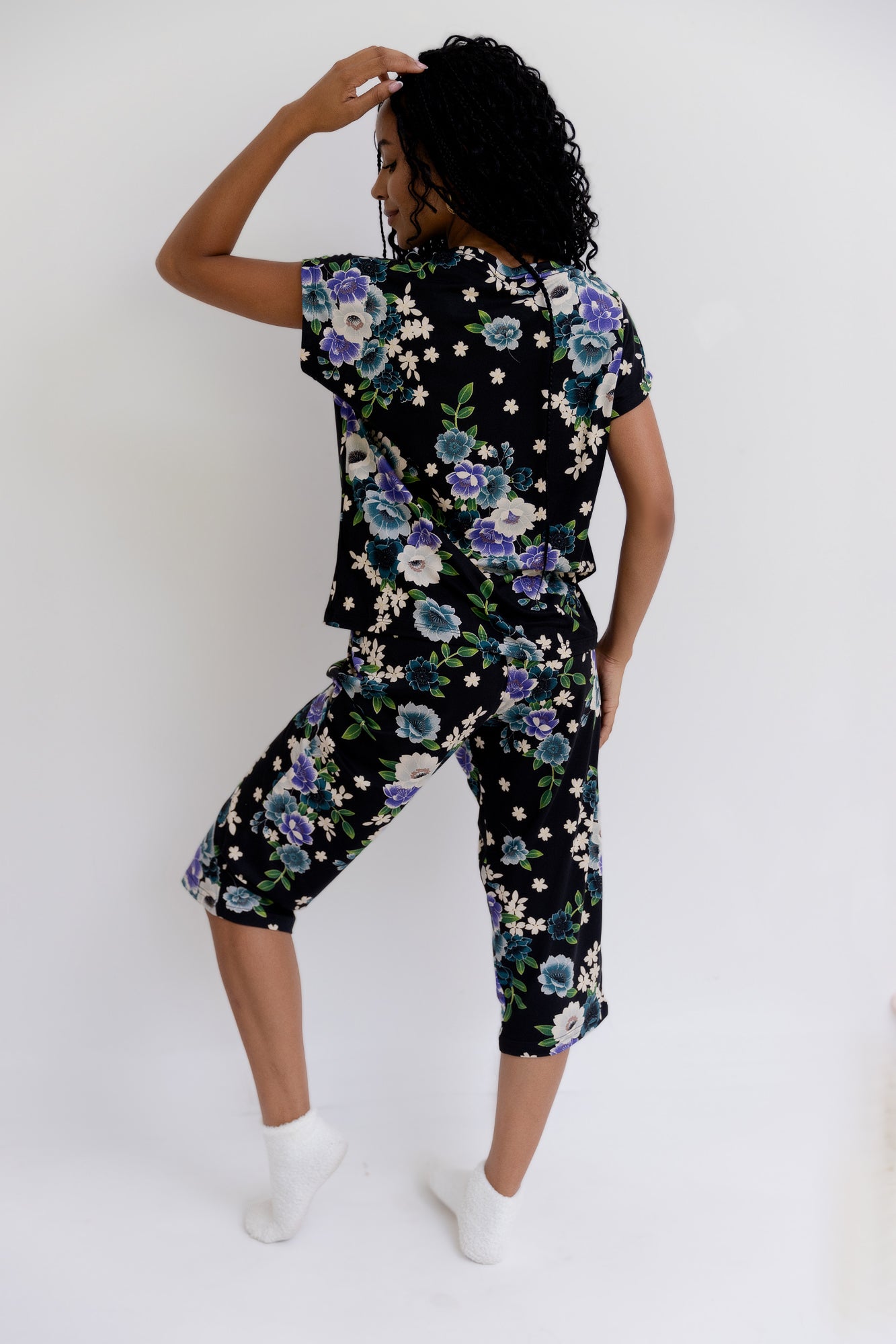 Pijama Mangano Manga Corta. Jardín Secreto.