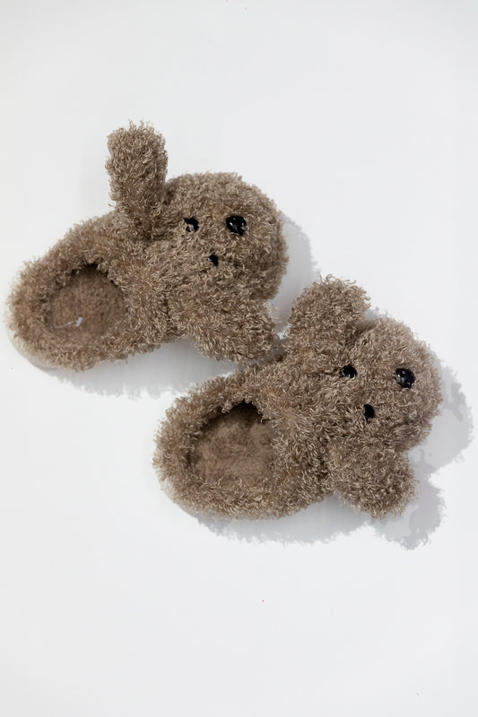Pantuflas Perrito Rizado con Orejitas — 3 colores