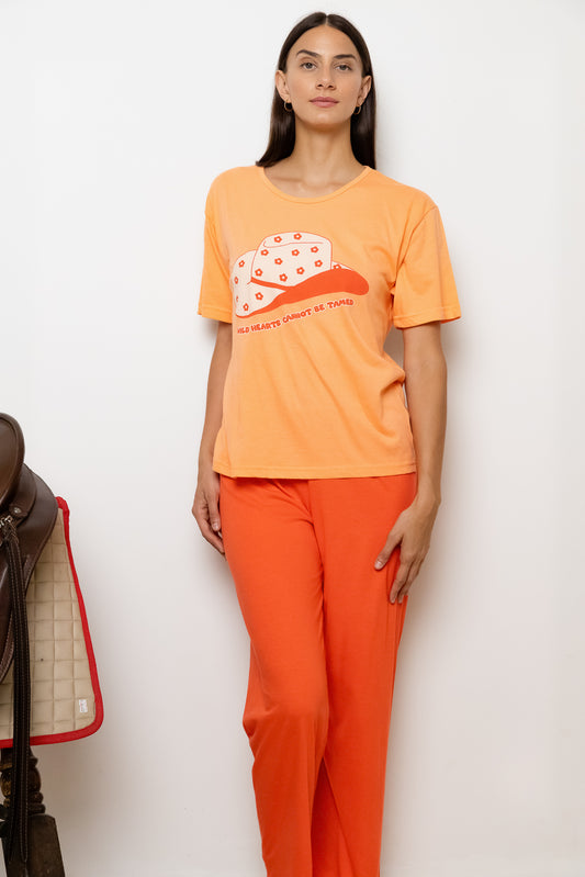 Pijama Pantalón Manga Corta. Cowgirl.