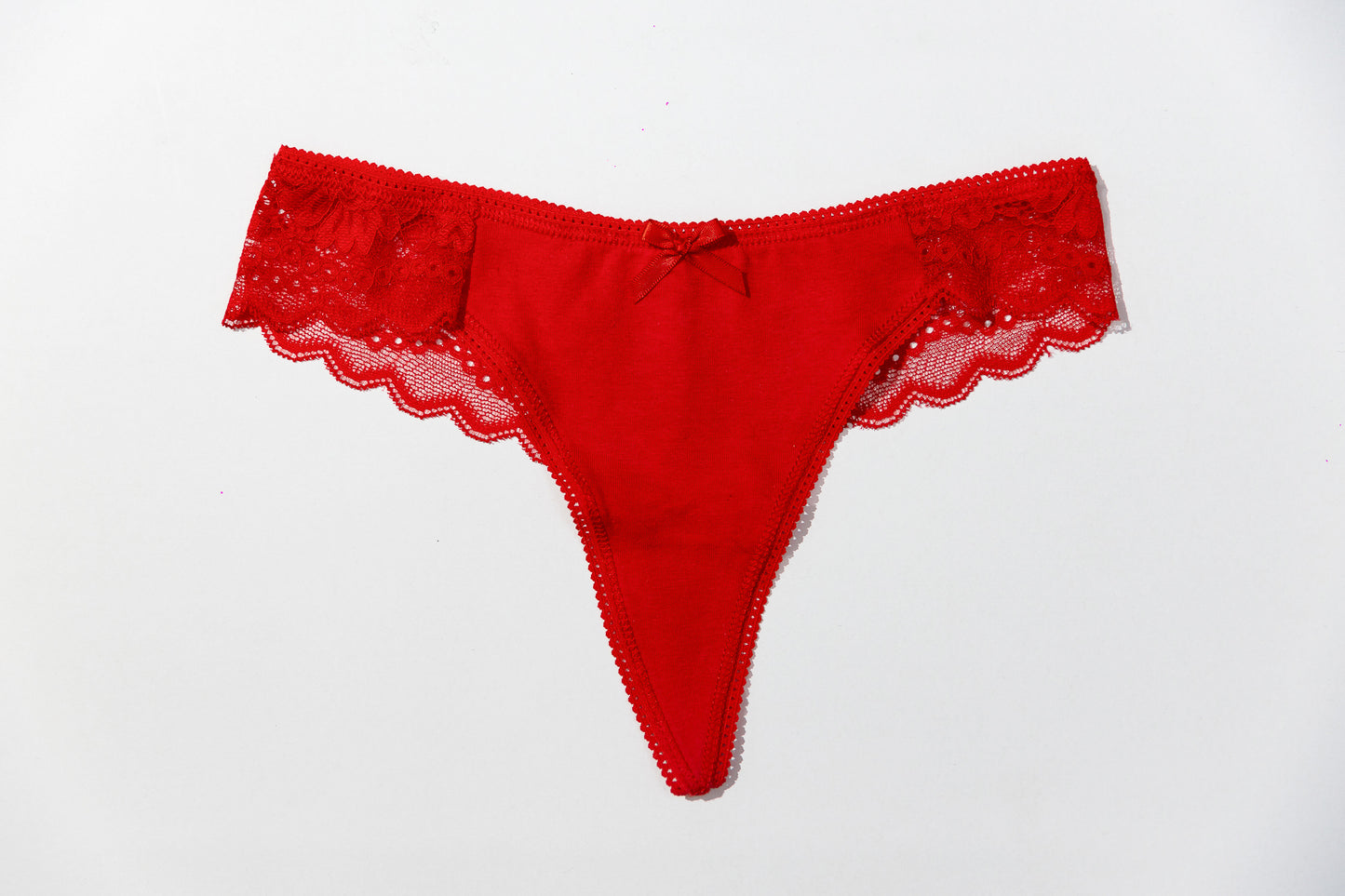 Tanga Encaje con Lazo