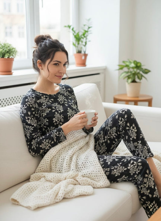 Pijama Pantalón Manga Larga. Jardín Secreto.