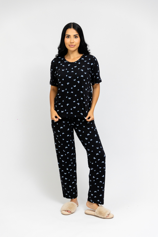 Pijama Pantalón Manga Corta. Born to Fly.