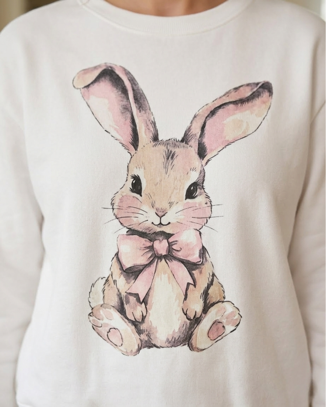 Pijama Buzo Pantalón Manga Larga Blanca. Cotton Bunny.