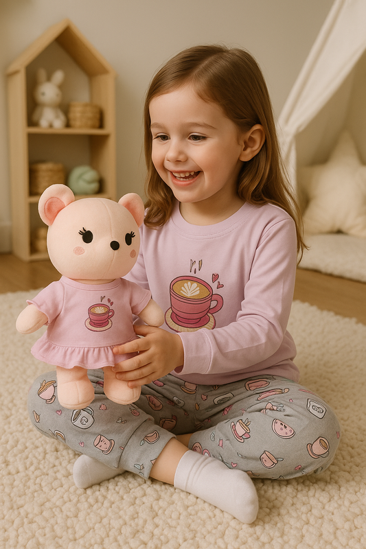 Pijama Manga Corta Niña. Dulce Despertar.