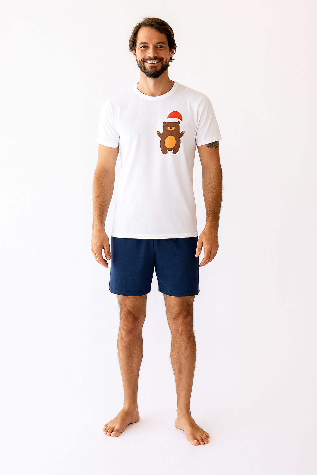 Pijama Hombre MC Happy Family. Christmas PJ's.