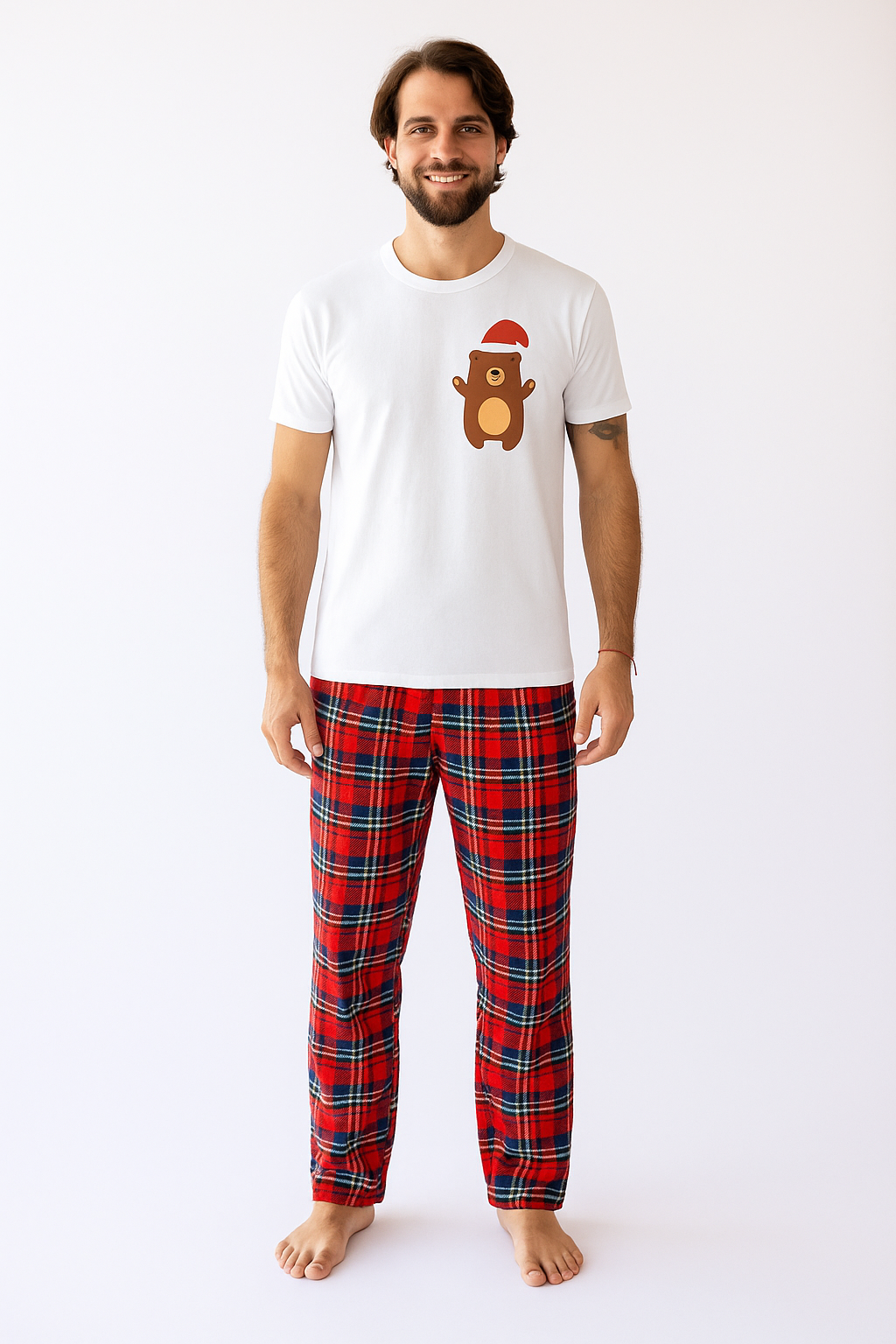 Pijama Hombre MC Happy Family. Christmas PJ's.