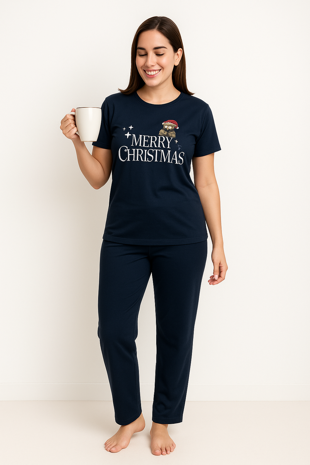 Pijama Mujer MC Merry Christmas. Christmas PJ's.