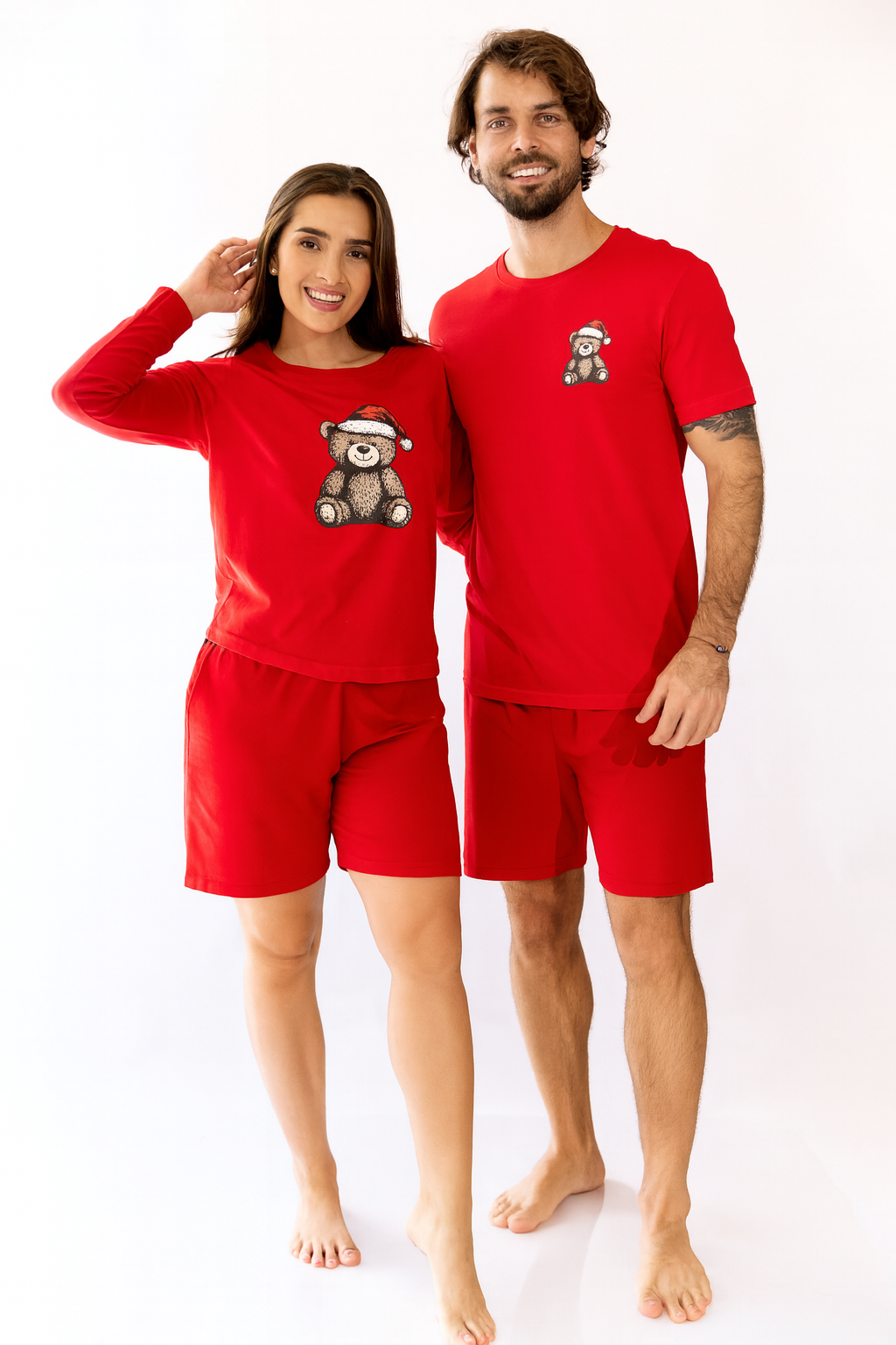 Pijama Hombre MC Teddy Bear. Christmas PJ's.