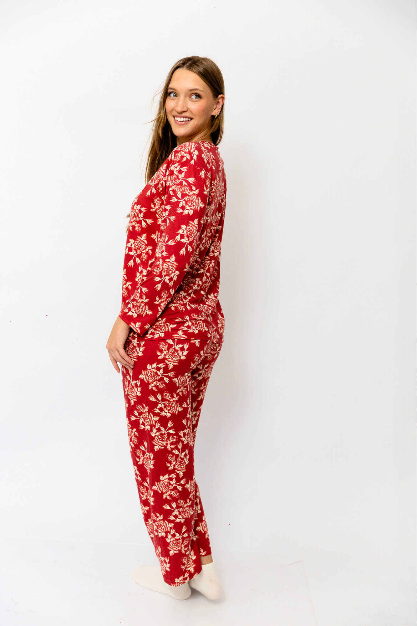 Pijama Pantalón Manga Corta Botones. Jardín Secreto.