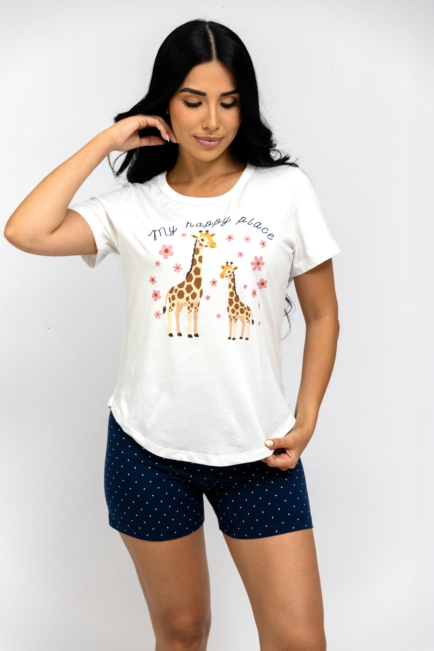 Pijama Bóxer Manga Corta. Gisele.