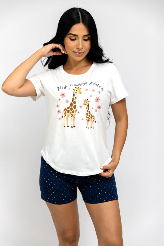 Pijama Bóxer Manga Corta. Gisele.