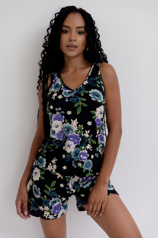 Pijama Boxer Tirantes. Jardín Secreto.