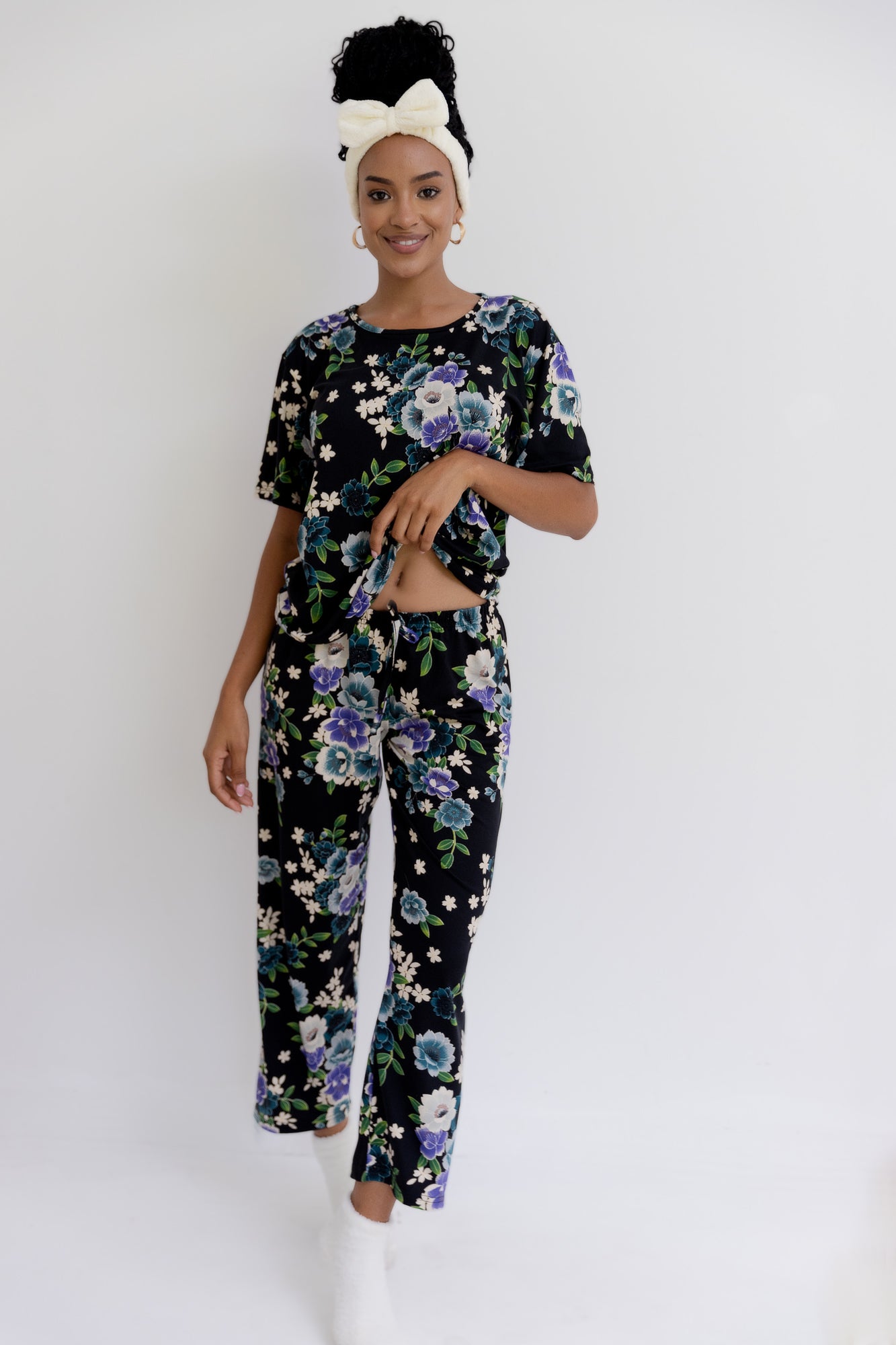 Pijama Pantalón Manga Corta. Jardín Secreto.