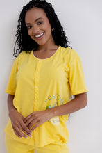 Pijama Pantalón MC Botones Positano. La Dolce Vita.