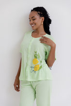 Pijama Pantalón MC Botones Amalfi. La Dolce Vita.