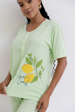 Pijama Pantalón MC Botones Amalfi. La Dolce Vita.