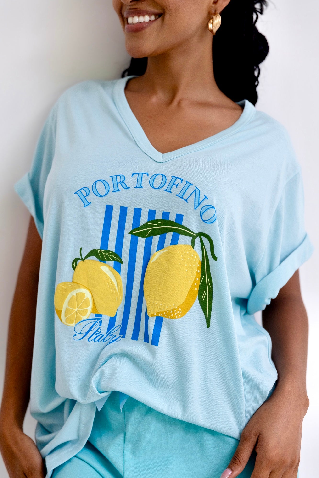 Pijama Mangano MC Portofino PLUS SIZE. La Dolce Vita.