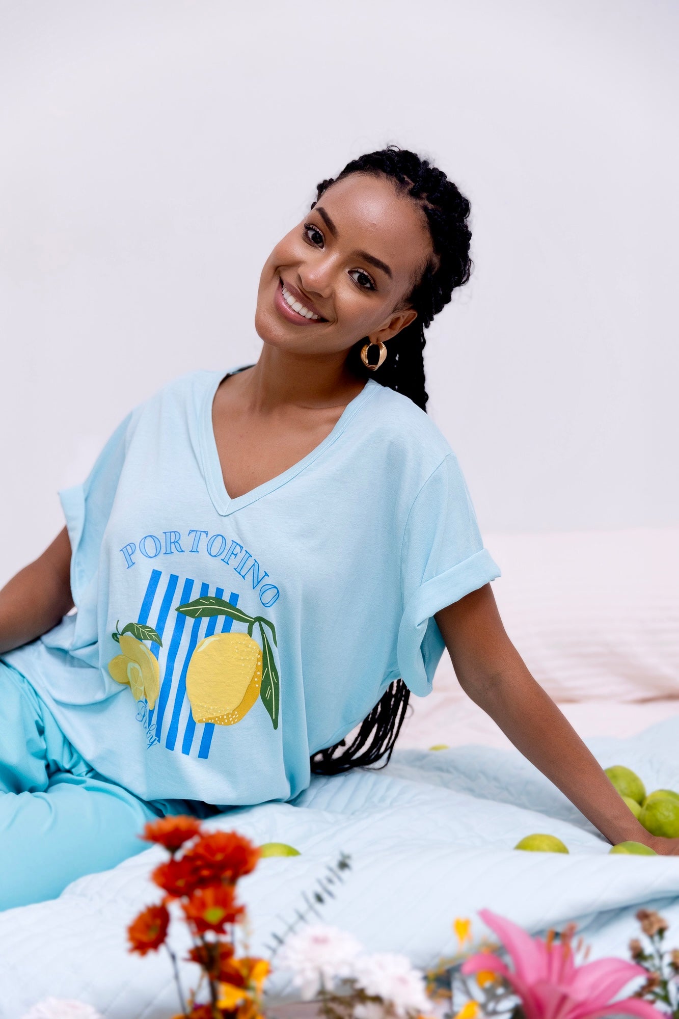 Pijama Mangano MC Portofino PLUS SIZE. La Dolce Vita.