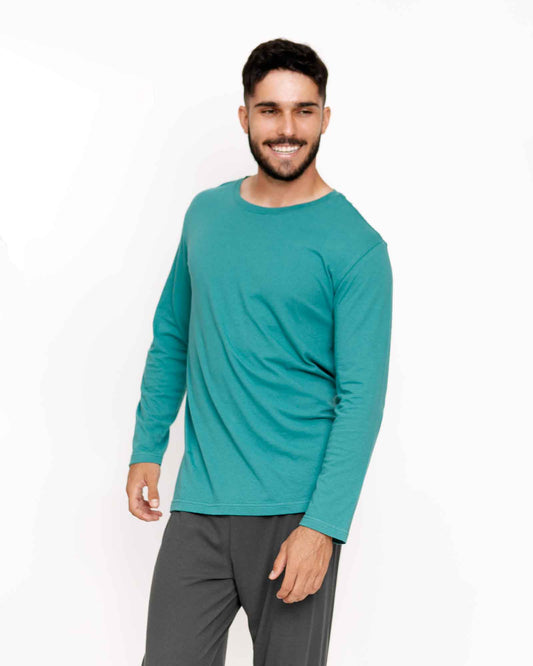 Pijama Hombre Pantalón Manga Larga. Dulce 23.