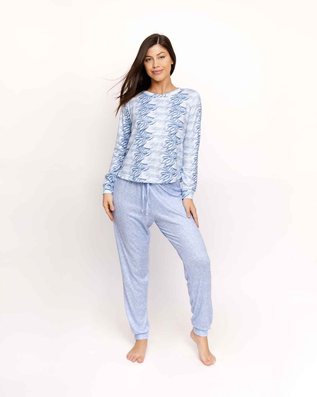 PIJAMA PANTALON BUZO ML. BLUE SKY