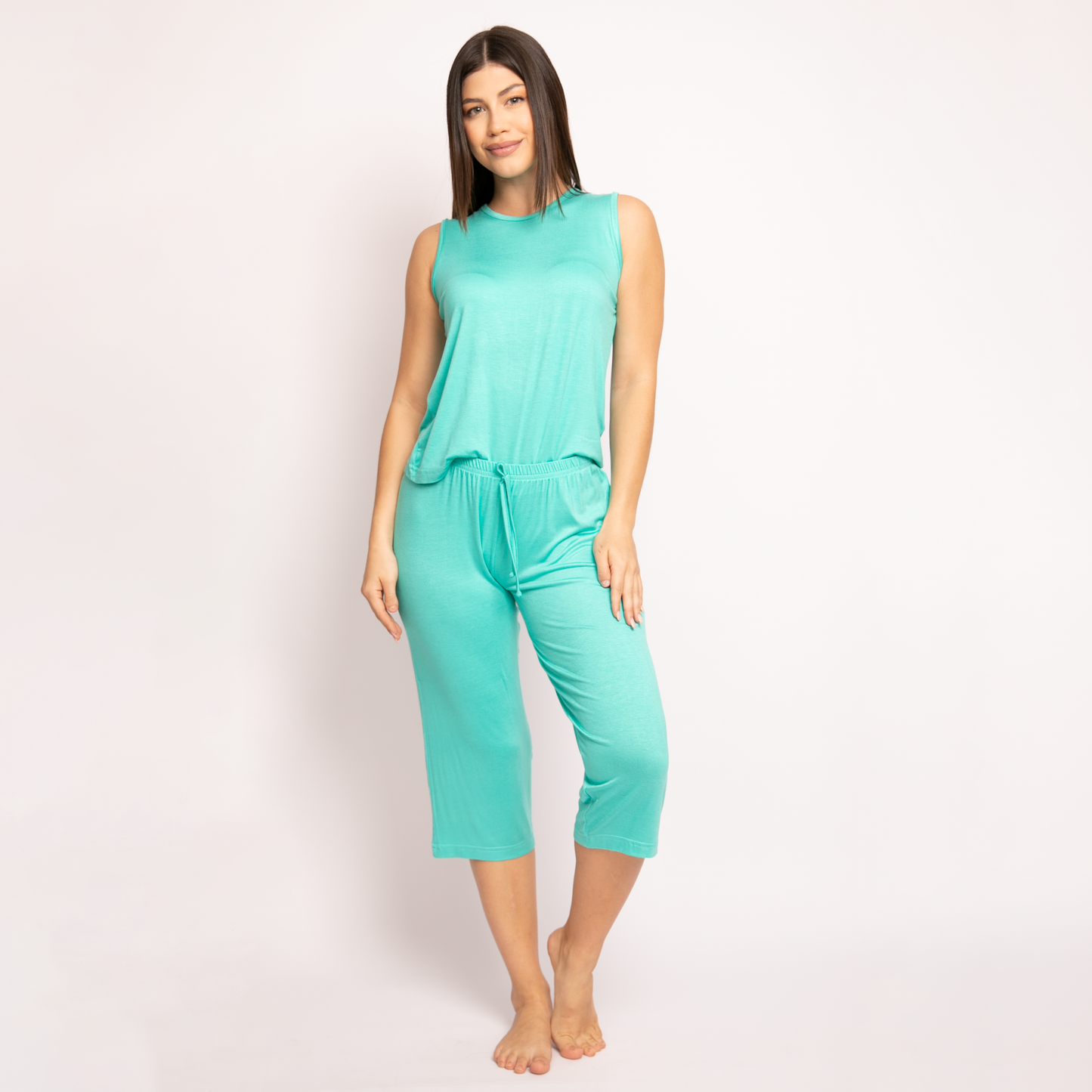 Pijama Mangano Tirantes. Aqua.