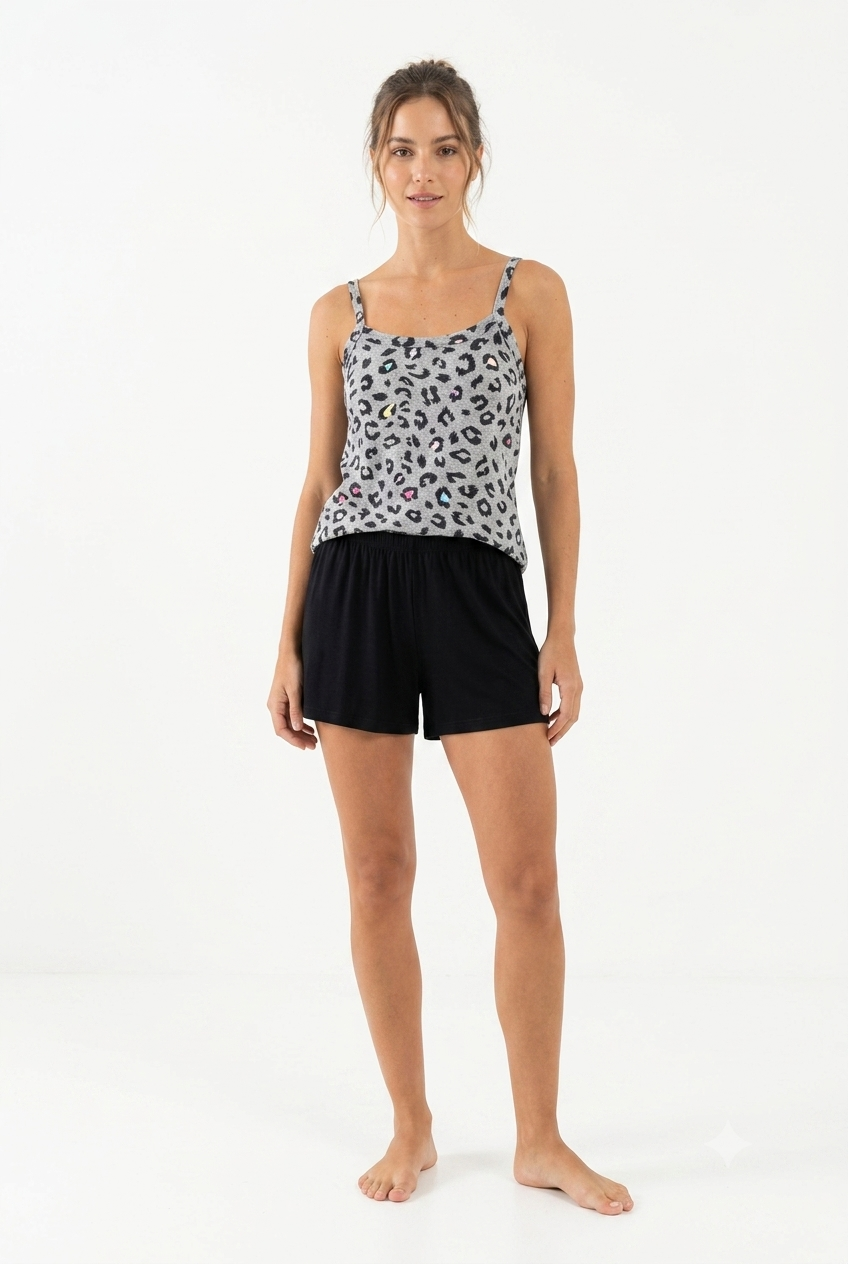 Pijama Boxer Tirantes. Wild Girl.