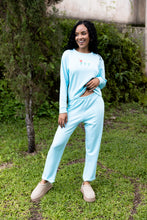 Buzo Pantalón ML Celeste. Corazón Valiente.