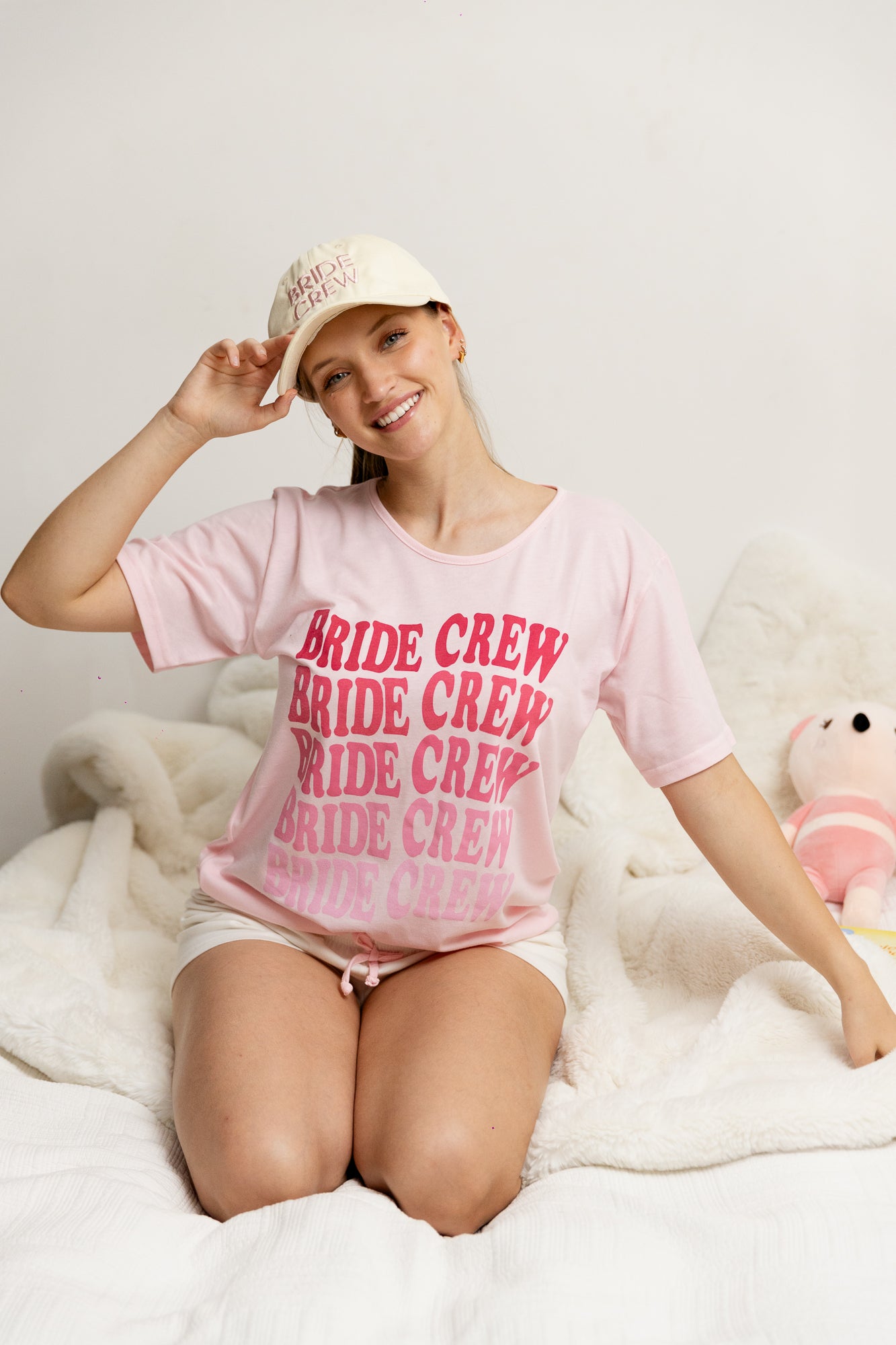Pijama Bóxer Manga Corta Bride Crew. Novias.