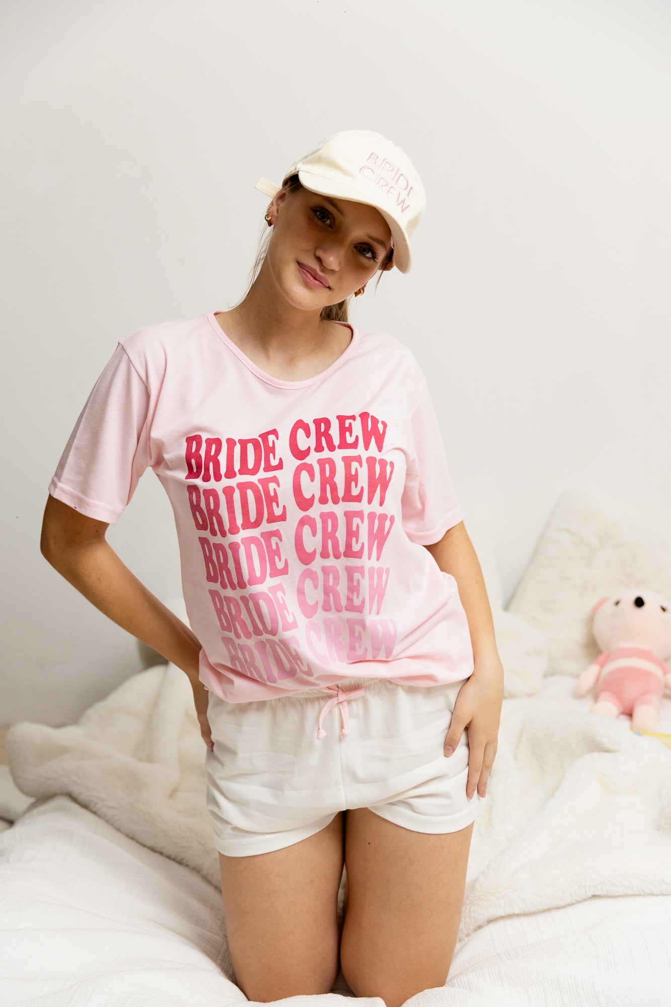 Pijama Bóxer Manga Corta Bride Crew. Novias.