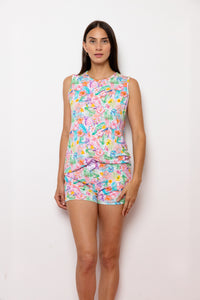 Pijama Boxer Corto Tirantes. ALOHA.