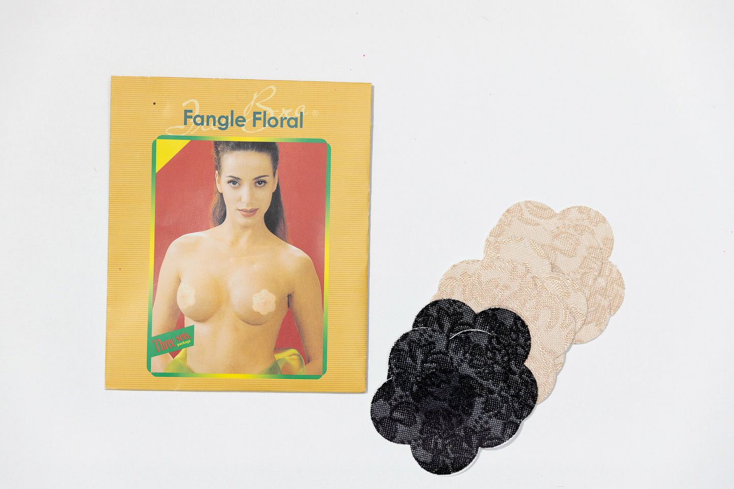 Cubre Pezones de Encaje Fangle Floral — Pack 3 Pares