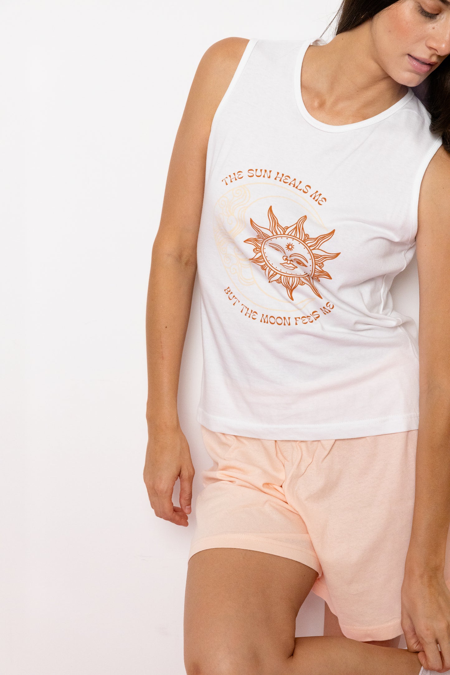 Pijama Boxer Tirantes. Sol y Luna.