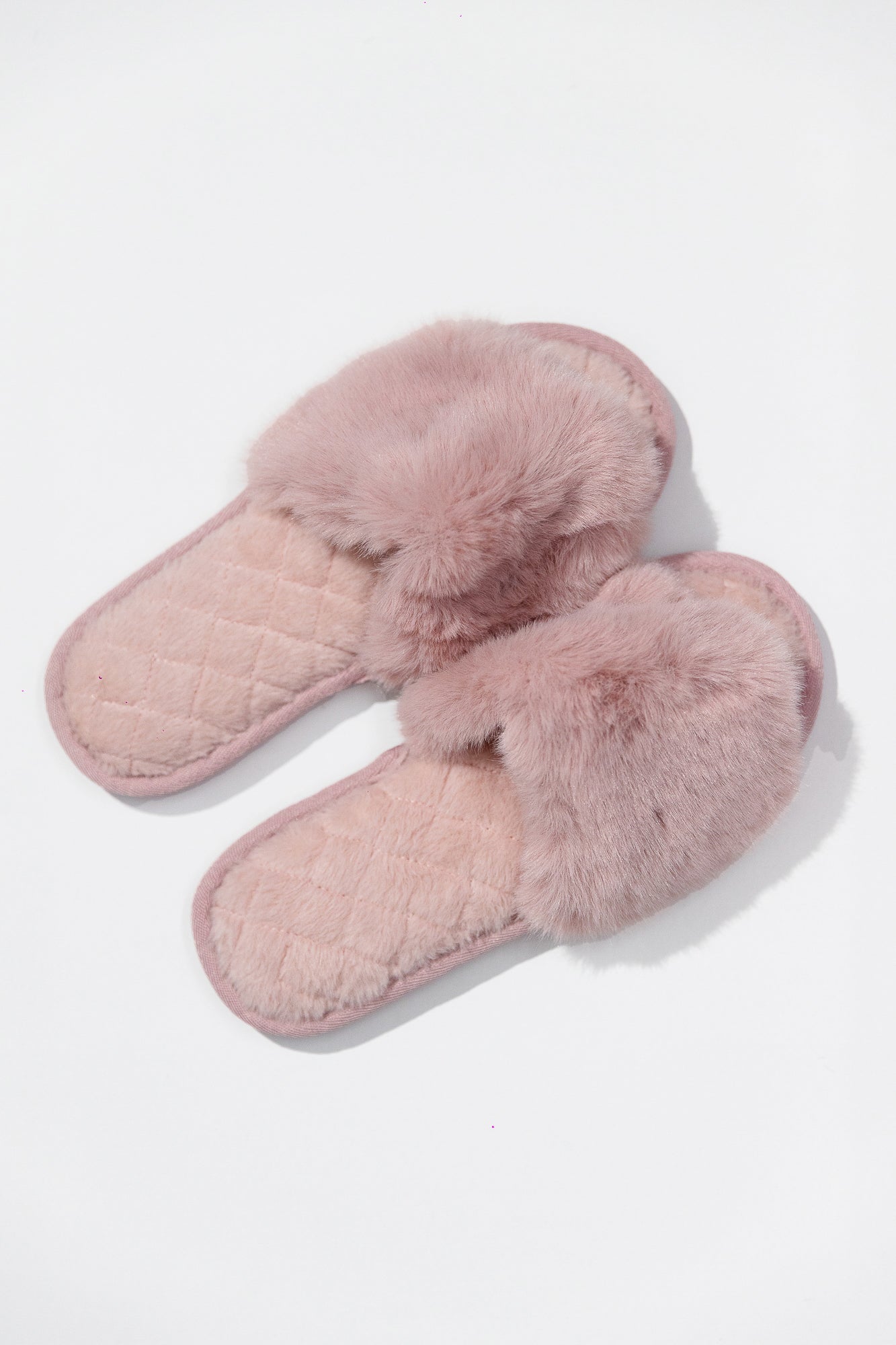 Pantuflas Slide Banda de Peluche Esponjoso — 5 colores