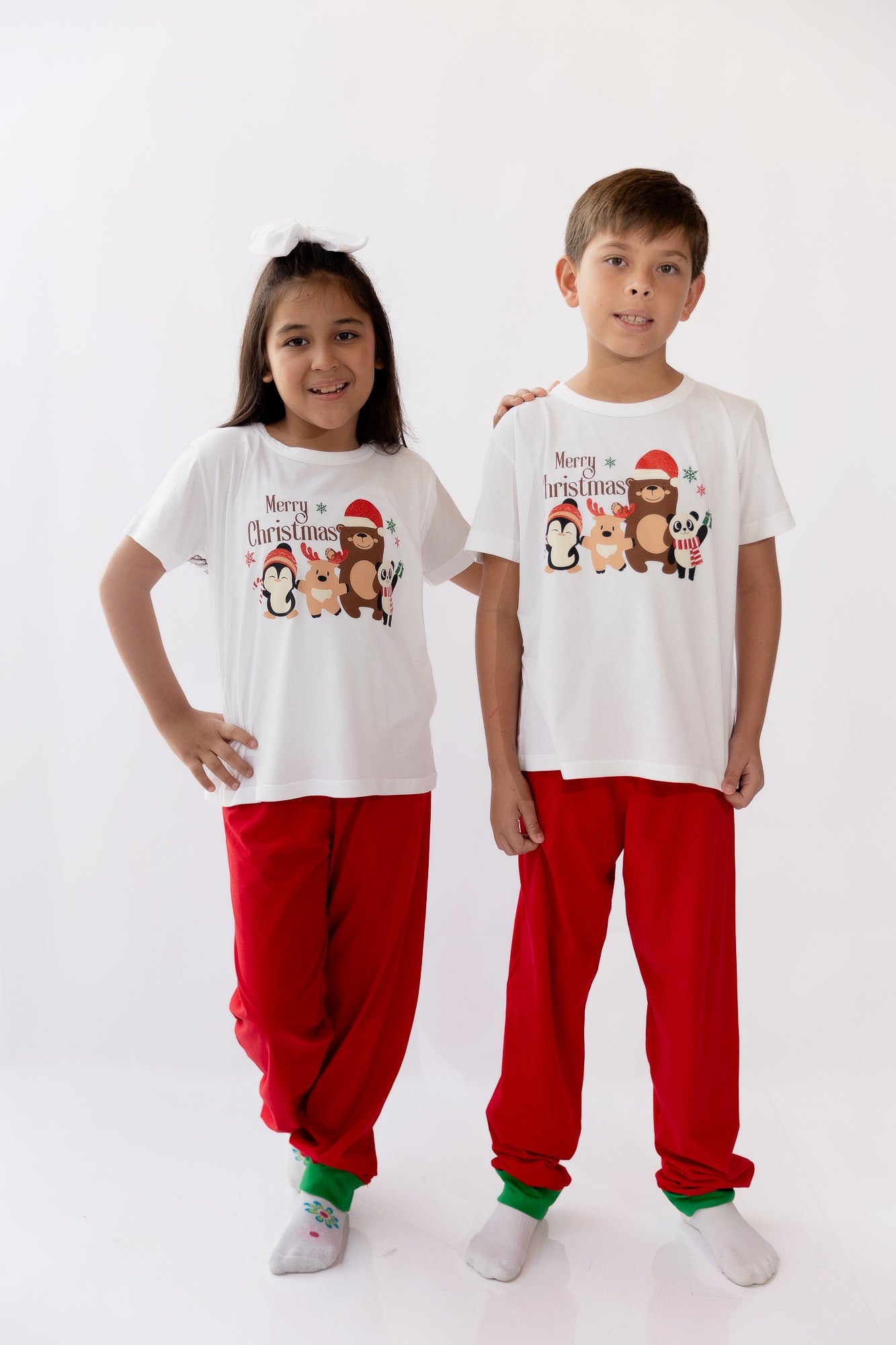 Pijama Niño y Niña Happy Family. Christmas PJ's.