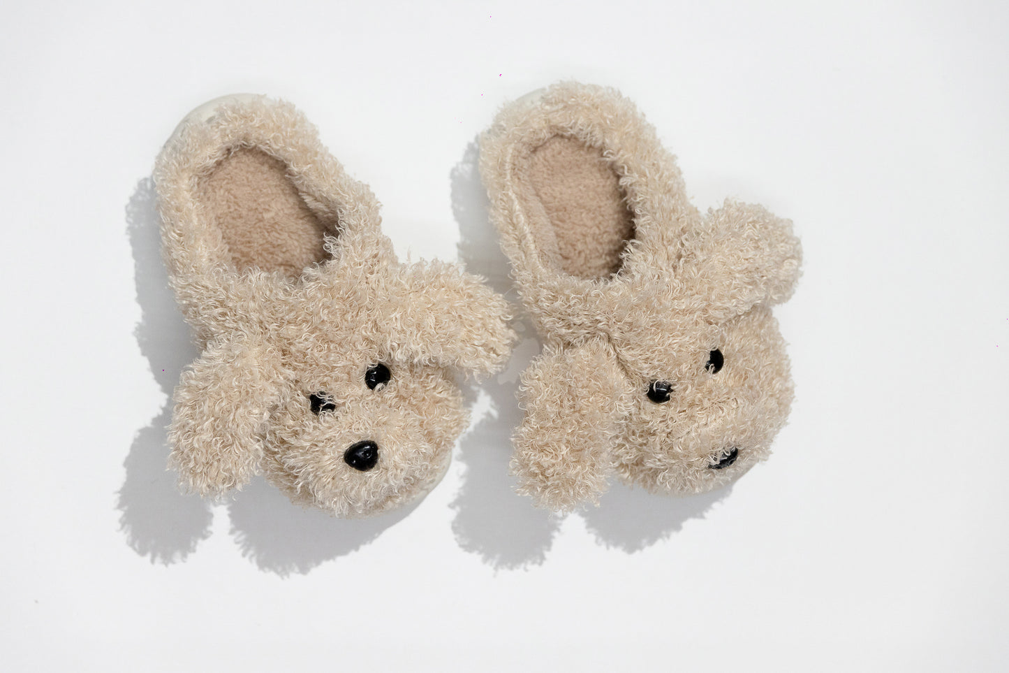 Pantuflas Perrito Rizado con Orejitas — 3 colores