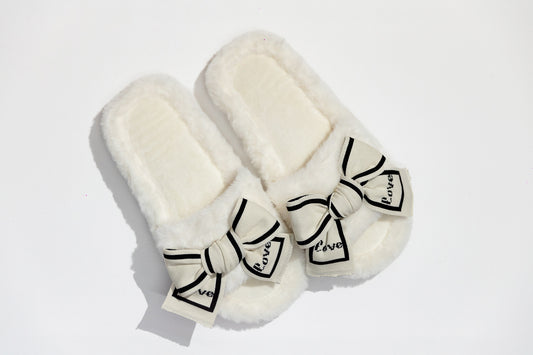 Pantuflas Love con Moño — 4 colores