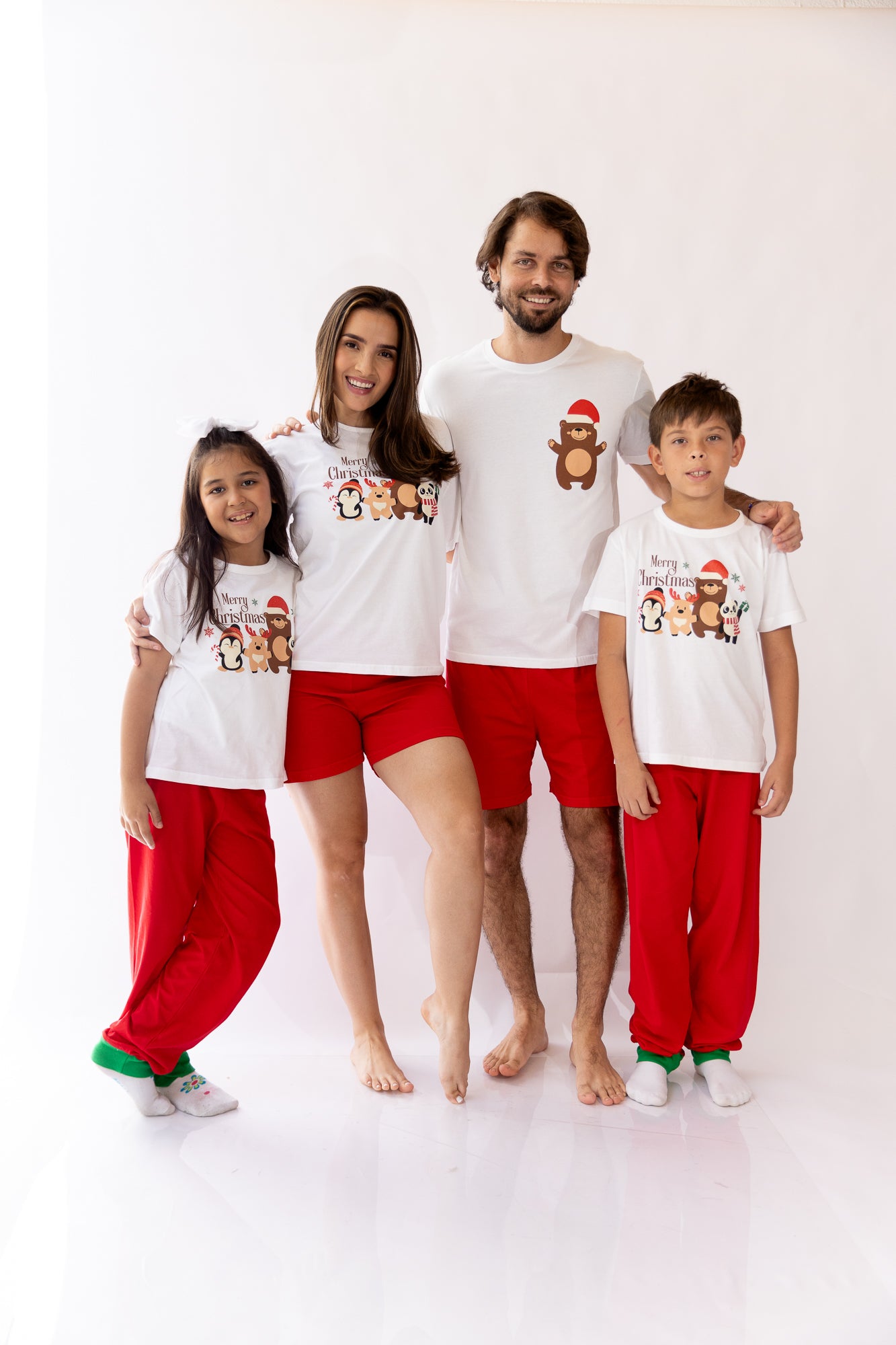 Pijama Hombre MC Happy Family. Christmas PJ's.