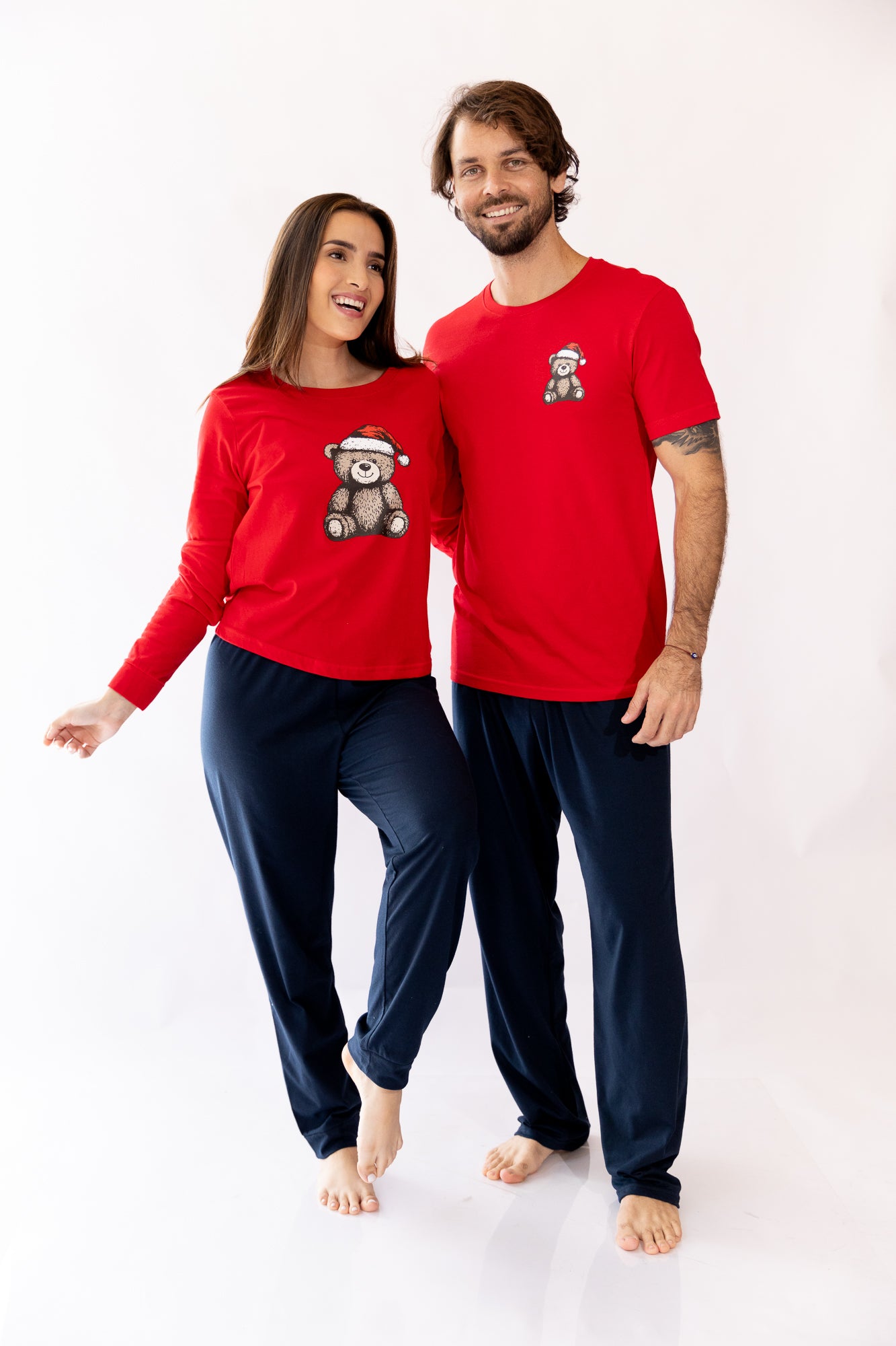 Pijama Hombre MC Teddy Bear. Christmas PJ's.