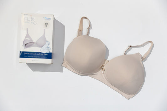 Naturana – Brasier de Lactancia Suave (Azul / Beige / Negro)