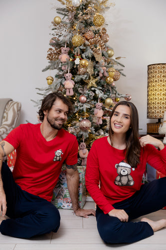 Pijama Hombre MC Teddy Bear. Christmas PJ's.