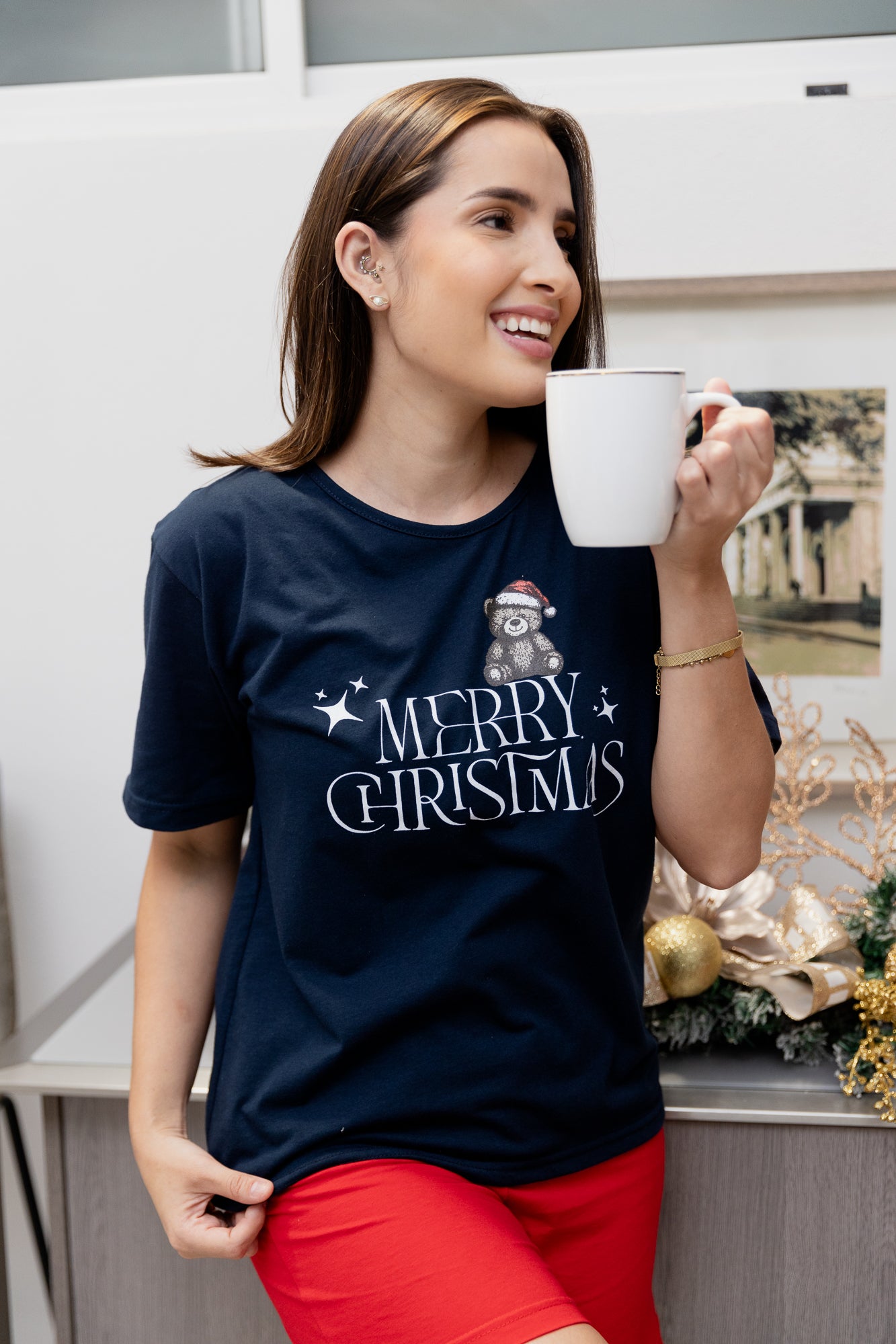 Pijama Mujer MC Merry Christmas. Christmas PJ's.