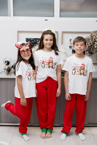 Pijama Niño y Niña Happy Family. Christmas PJ's.