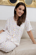 Pijama Pantalón Manga Corta Botones. Confetti.