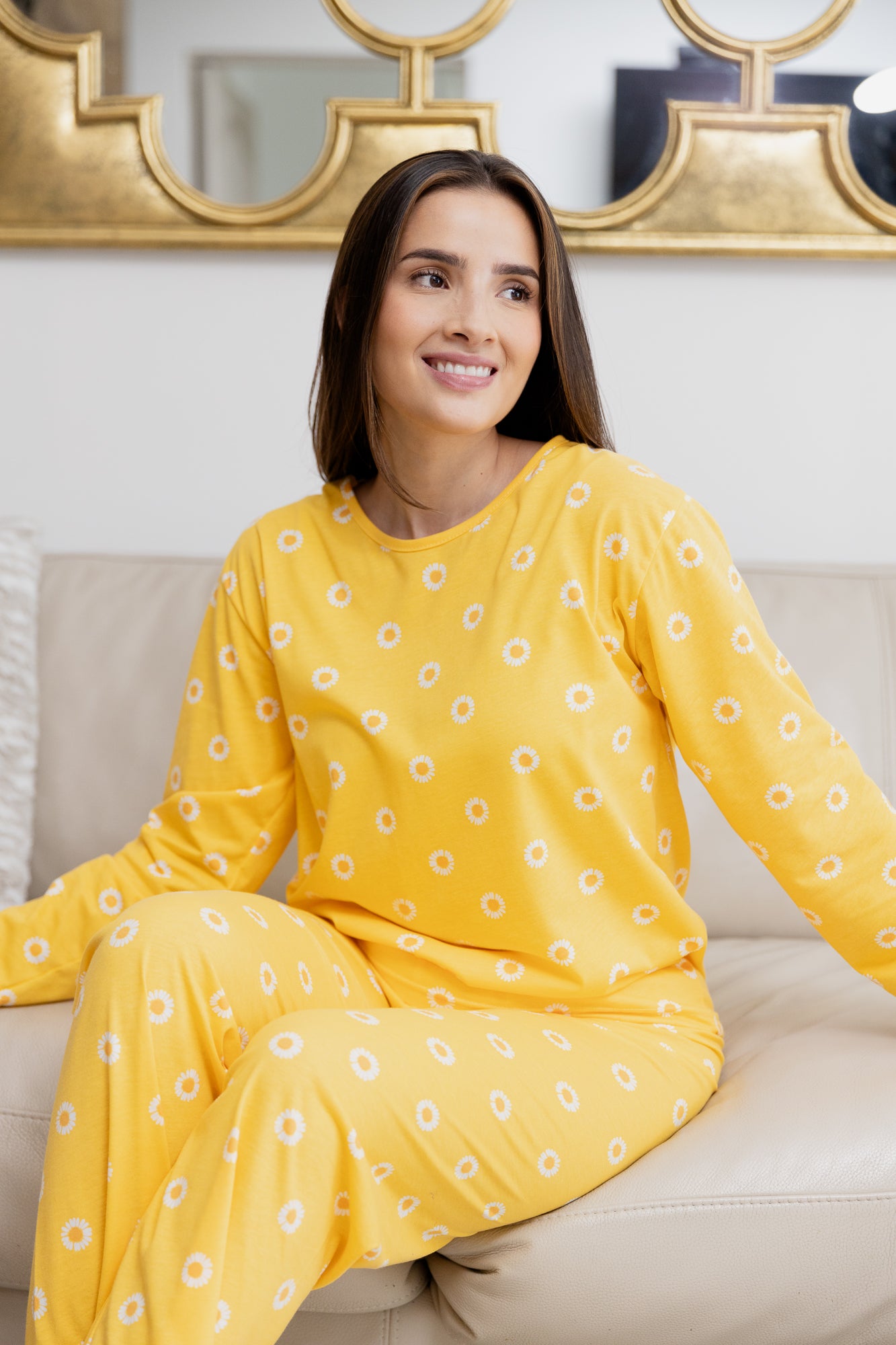 Pijama Pantalón Manga Larga. Sunflower.
