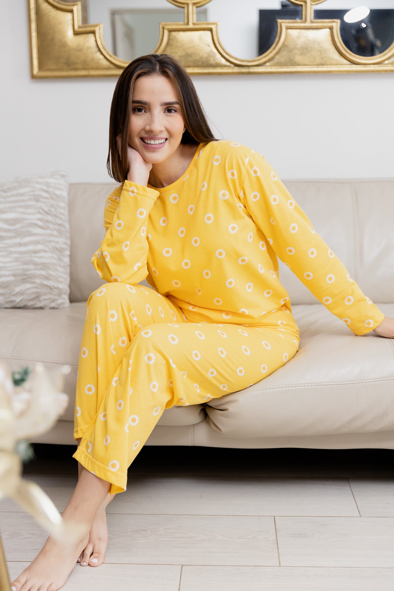 Pijama Pantalón Manga Larga. Sunflower.