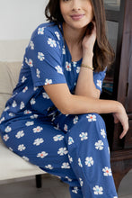 Pijama Pantalón Manga Corta Botones. Blue Dream.