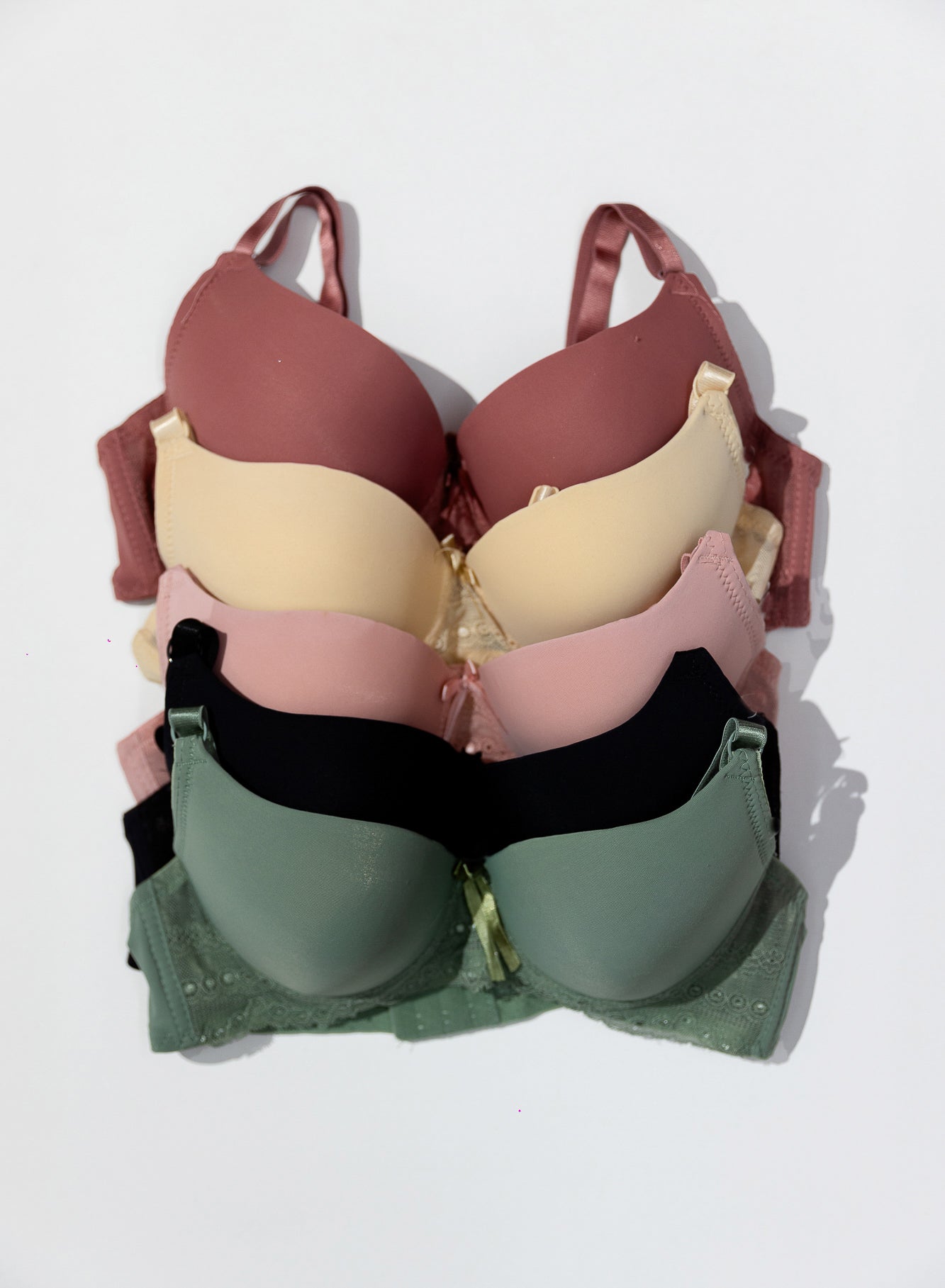 Brassier Liso con Encaje - 5 colores